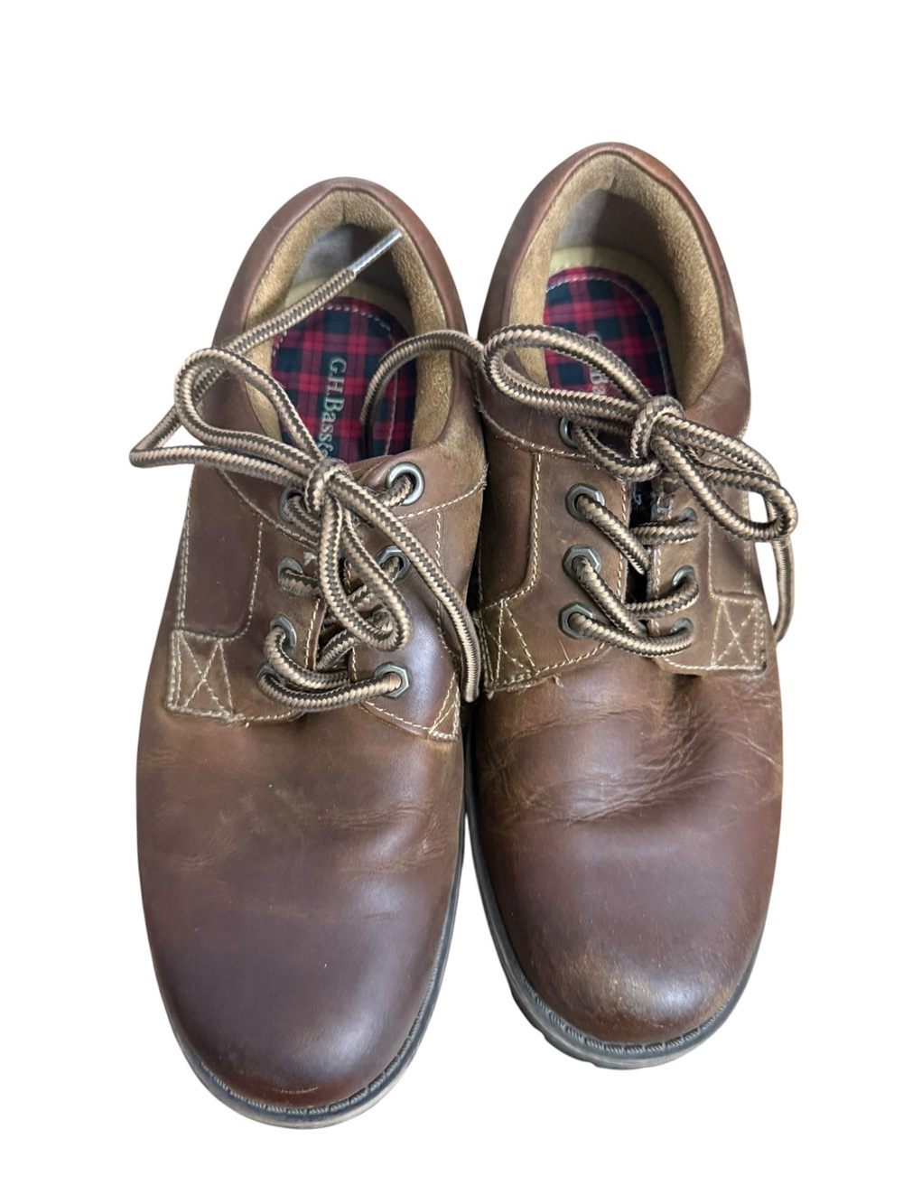 G.H. Bass & Co. Dennis Oxford Men's Brown Leather Shoes 13
